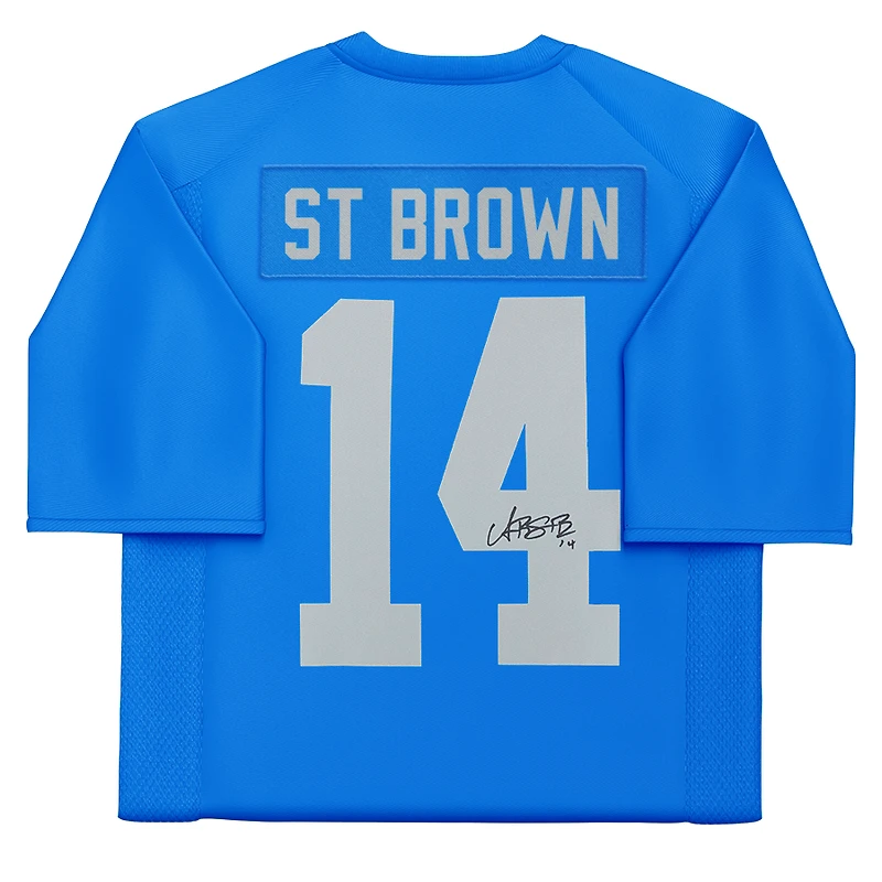 Amon-Ra St. Brown Detroit Lions Autographed Blue Alternate Nike Vapor F.U.S.E. Limited Jersey 