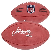 Ballon de football en couleur autographié Duke par Amon-Ra St. Brown des Detroit Lions