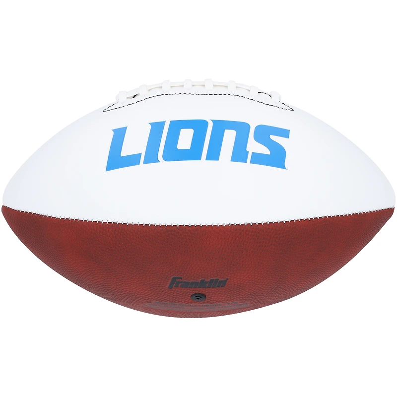 Amon-Ra St. Brown Detroit Lions Autographed Franklin White Panel Football 