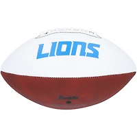Amon-Ra St. Brown Detroit Lions Autographed Franklin White Panel Football 