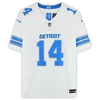 Maillot Nike Vapor F.U.S.E. blanc en édition limitée, autographié par Amon-Ra St. Brown des Lions de Détroit