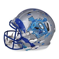Barry Sanders Detroit Lions Autographed Riddell Speed Authentic Helmet  - Art by King Saladeen - Limited Edition #1/1 - WN55915781
