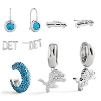 Ensemble de boucles d'oreilles assorties BaubleBar Detroit Lions