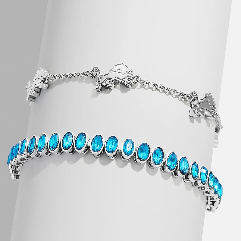 BaubleBar Detroit Lions Set of Two Tennis Bracelets