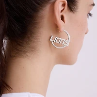 BaubleBar Detroit Lions Wordmark Hoop Earrings