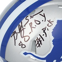 Billy Sims Detroit Lions Autographed Silver Throwback Riddell Speed Mini Helmet with "80 ROY" & "#1 Pick" Inscriptions 