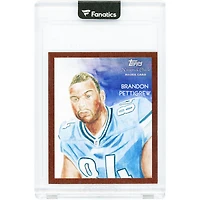 Brandon Pettigrew Detroit Lions 2009 Topps National Chicle Mini Pigskin #C99 #1/1 Rookie Card