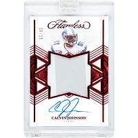 Carte autographiée de Calvin Johnson (Detroit Lions) - Panini Flawless Ruby Star Swatch Dual-Color Relic 2025 #SSS-CJO #8/15
