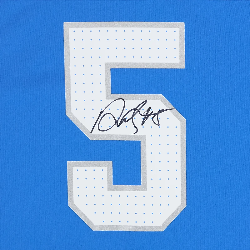 Maillot Nike bleu dédicacé par David Montgomery des Lions de Détroit