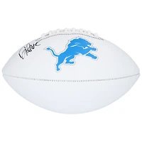 Ballon de football Franklin White Panel autographié par David Montgomery, Detroit Lions