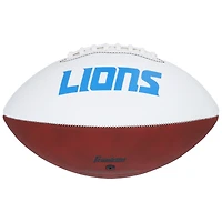 Ballon de football Franklin White Panel autographié par David Montgomery, Detroit Lions