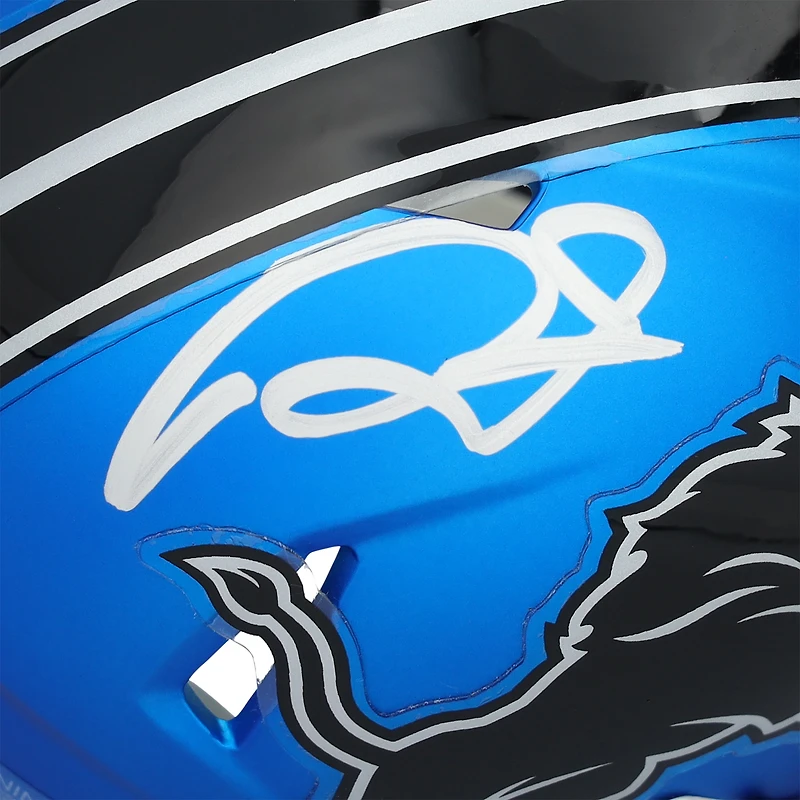 David Montgomery Detroit Lions Autographed Riddell 2024 Alternate Speed Mini Helmet