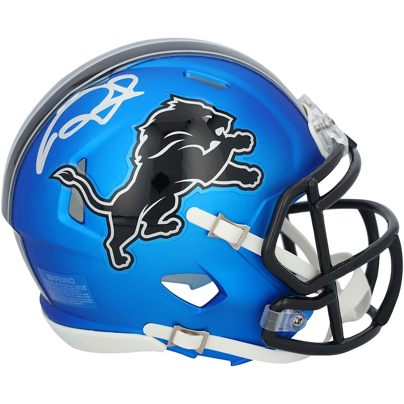 David Montgomery Detroit Lions Autographed Riddell 2024 Alternate Speed Mini Helmet