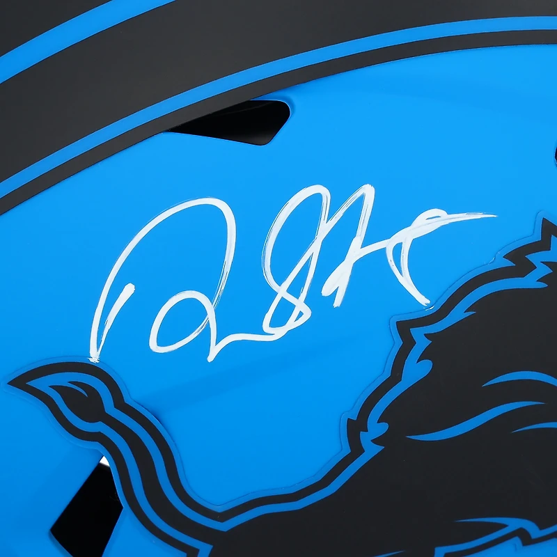Casque Riddell Rave Speed authentique autographié par David Montgomery des Detroit Lions