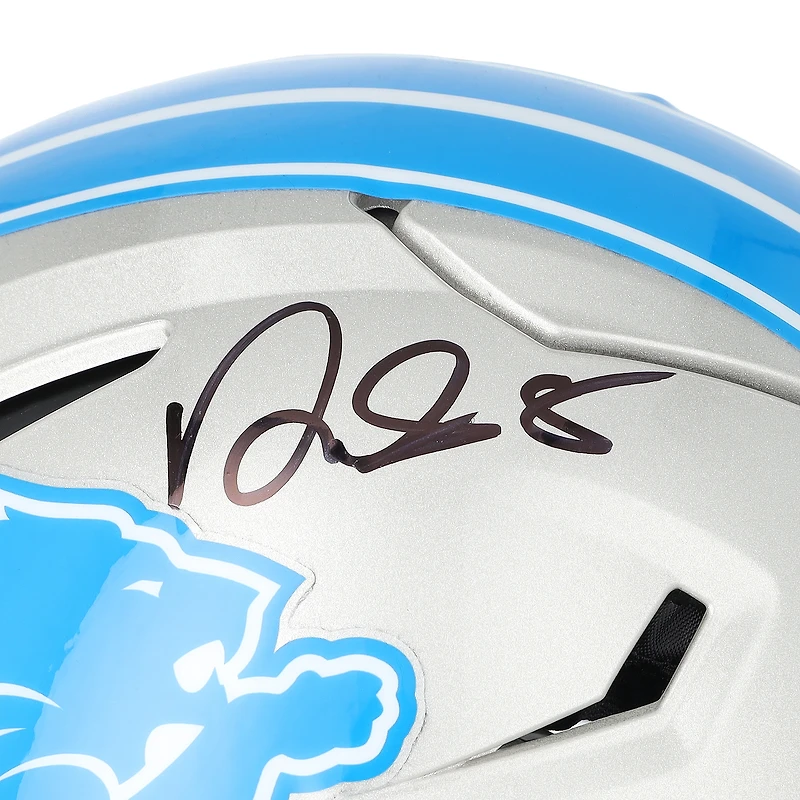 David Montgomery Detroit Lions Autographed Riddell Speed Flex Authentic Helmet
