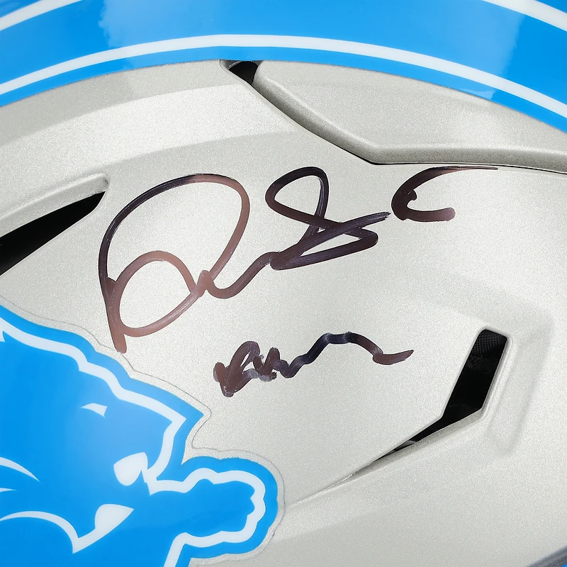 David Montgomery Detroit Lions Autographed Riddell Speed Flex Authentic Helmet with "Knuckles" Inscription
