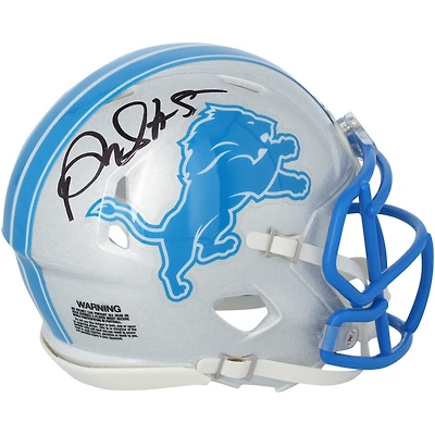 Casque Riddell Speed Mini autographié par David Montgomery des Detroit Lions