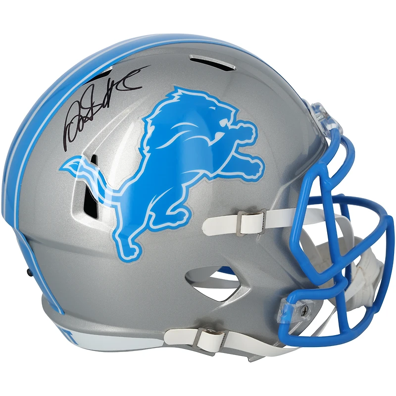 Réplique du casque Riddell Speed autographié par David Montgomery des Detroit Lions