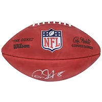 Ballon de football Wilson Duke en couleur autographié par David Montgomery, Detroit Lions