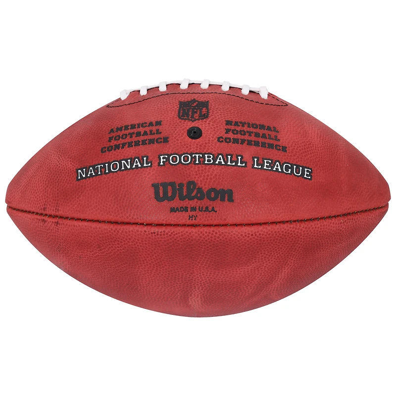 Ballon de football Wilson Duke en couleur autographié par David Montgomery, Detroit Lions