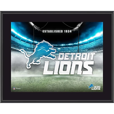 Detroit Lions 10.5" x 13" Horizontal Team Logo Sublimated Plaque