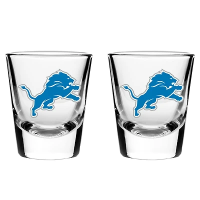 Lions de Détroit 2oz. Ensemble de verres de collection