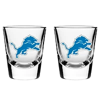 Lions de Détroit 2oz. Ensemble de verres de collection
