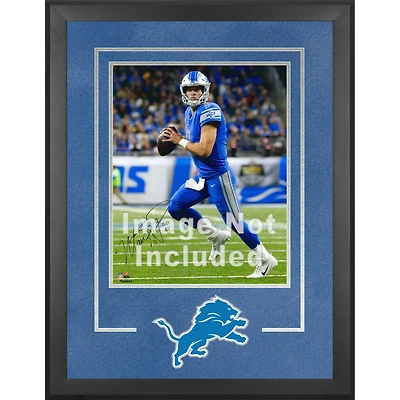 Cadre photo vertical de luxe Detroit Lions 16'' x 20'' avec logo de l'équipe