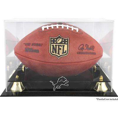 Detroit Lions Golden Classic Team Logo Football Display Case