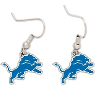 Boucles d'oreilles en fil de fer avec logo des Lions de Détroit