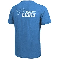 T-shirt à poche Detroit Lions Majestic Threads Tri-Blend - Bleu