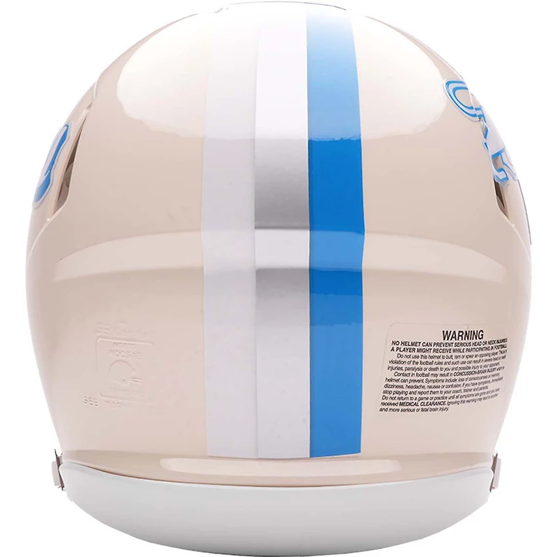 Casque miniature de vitesse de la collection rétro Riddell des Lions de Détroit