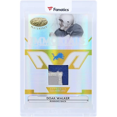 Doak Walker Detroit Lions Autographed 2006 Leaf Certified Materials Mirror Gold Material Dual-Color Relic #247 #9/10 Card