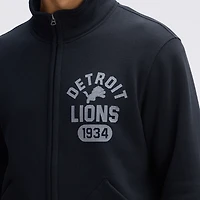 Fanatics Black Detroit Lions IconicFleece Full-Zip Jacket