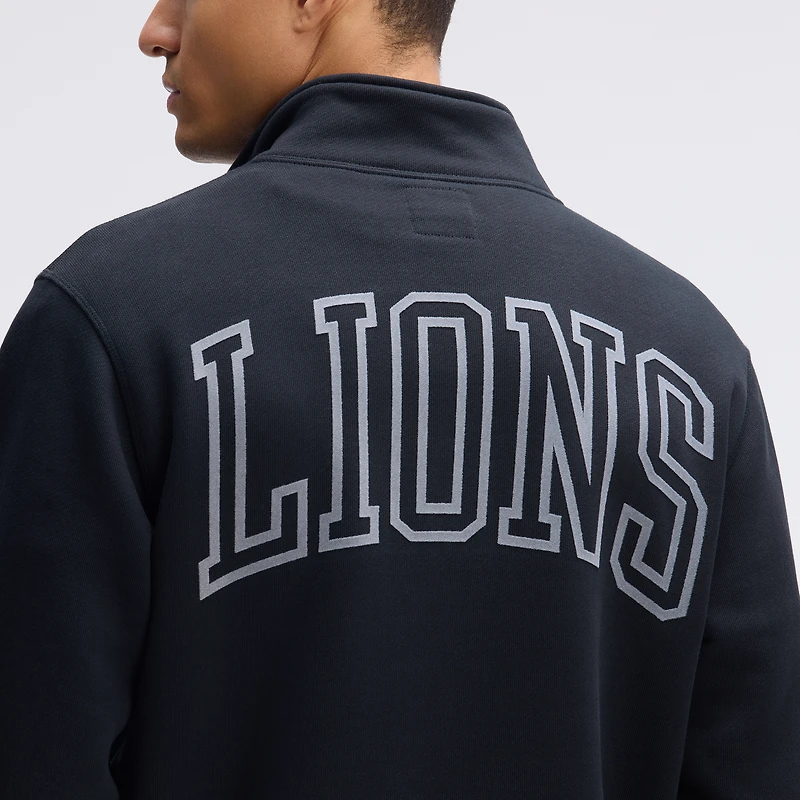 Fanatics Black Detroit Lions IconicFleece Full-Zip Jacket