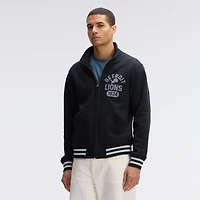 Fanatics Black Detroit Lions IconicFleece Full-Zip Jacket