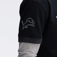 Sweat-shirt à manches courtes Fanatics Black Detroit Lions IconicFleece