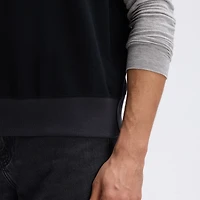 Fanatics Black Detroit Lions IconicFleece Short Sleeve Sweatshirt