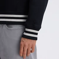 Fanatics Black Detroit Lions IconicFleece Tipped Hoodie