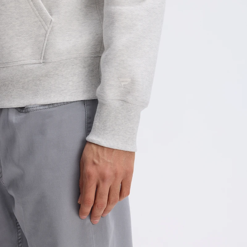 Fanatics Heather Gray Detroit Lions IconicFleece Letterman Hoodie