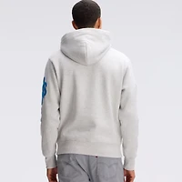 Fanatics Heather Gray Detroit Lions IconicFleece Letterman Hoodie