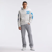 Fanatics Heather Gray Detroit Lions IconicFleece Letterman Hoodie