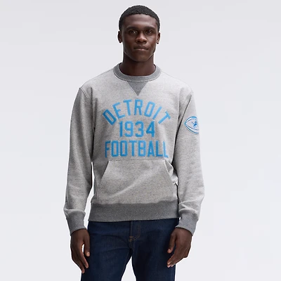 Fanatics Heather Gray Detroit Lions IconicFleece Pocket Sweatshirt
