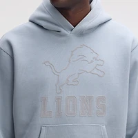 Sweat à capuche floqué Fanatics bleu clair Detroit Lions IconicFleece