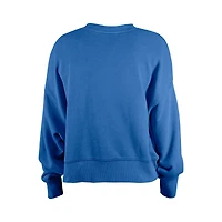 Sweat-shirt à paillettes bleu Detroit Lions de New Era pour fille