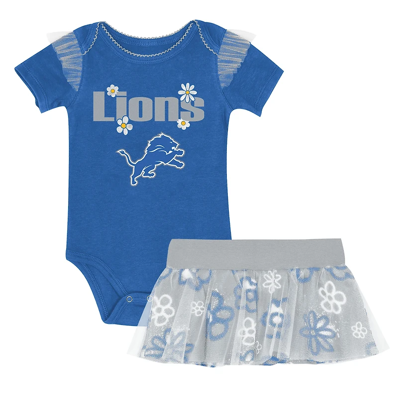 Ensemble body et jupe bleu Detroit Lions My Team Rocks pour nouveau-né fille