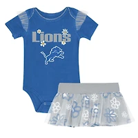 Ensemble body et jupe bleu Detroit Lions My Team Rocks pour nouveau-né fille