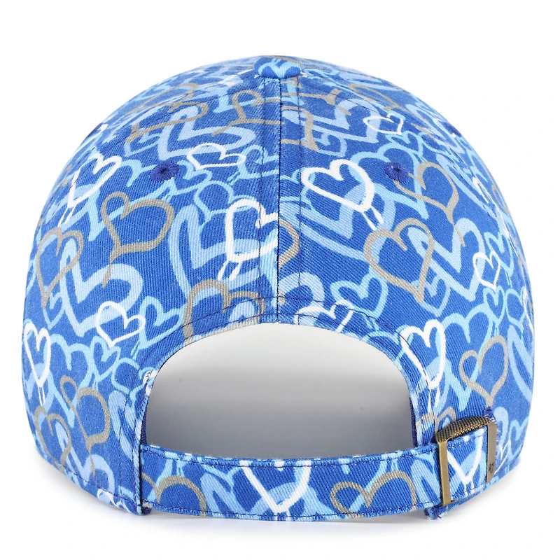 Casquette ajustable « 47 Blue Detroit Lions Mural Clean Up » pour filles de l'école maternelle