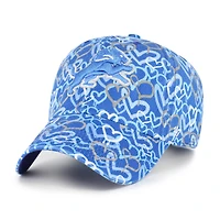 Casquette ajustable « 47 Blue Detroit Lions Mural Clean Up » pour filles de l'école maternelle