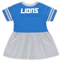 Girls Toddler Blue Detroit Lions Stadium Lights Fashion Jersey Dress